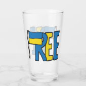 Freie Ukraine Glas (Rückseite)