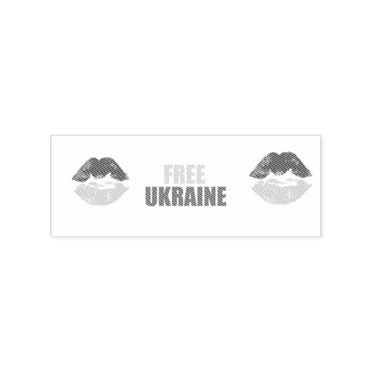Freie Ukraine Gummistempel (Prägung)