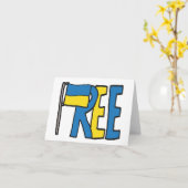 Freie Ukraine Karte (Gelbe Blume)