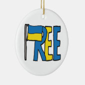 Freie Ukraine Keramik Ornament (Rechts)