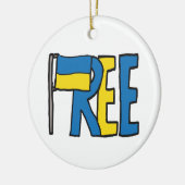Freie Ukraine Keramik Ornament (Links)