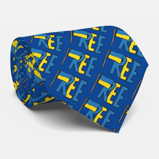 Freie Ukraine Krawatte (Gerollt)