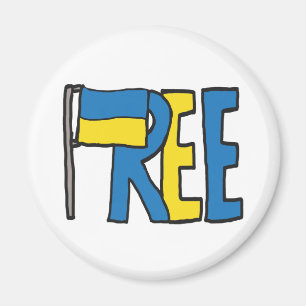 Freie Ukraine Magnet