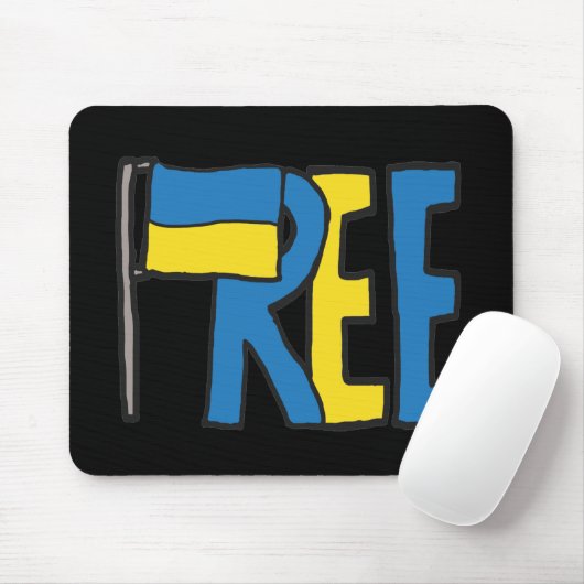 Freie Ukraine Mousepad (Mit Mouse)