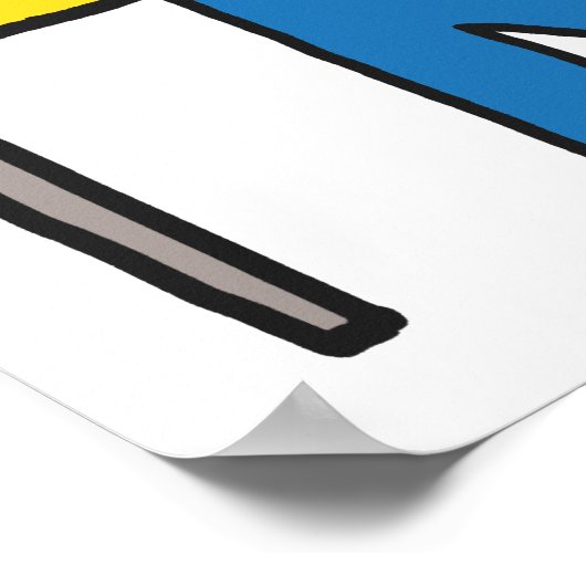 Freie Ukraine Poster (Ecke)