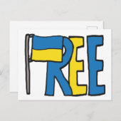 Freie Ukraine Postkarte (Vorne/Hinten)