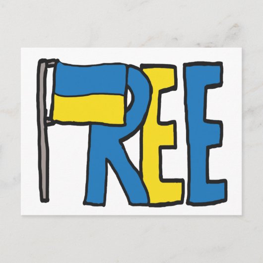 Freie Ukraine Postkarte (Vorderseite)