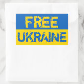 Freie Ukraine Rechteckiger Aufkleber (Tasche)