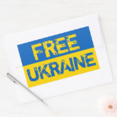 Freie Ukraine Rechteckiger Aufkleber (Umschlag)