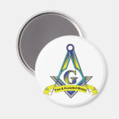 Freie und akzeptierte Masons Magnet (Vorderseite/Rückseite)
