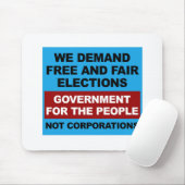 Freie und faire Wahlen Mousepad (Mit Mouse)