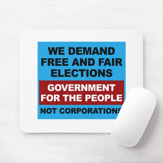 Freie und faire Wahlen Mousepad (Mit Mouse)