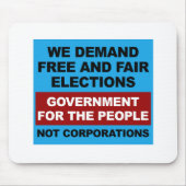 Freie und faire Wahlen Mousepad (Vorne)