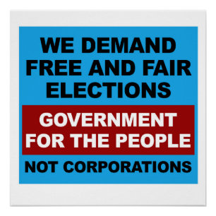 Freie und faire Wahlen Poster