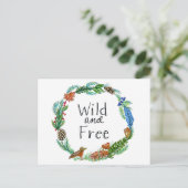 Freie und freie Postkarte (Stehend Vorderseite)