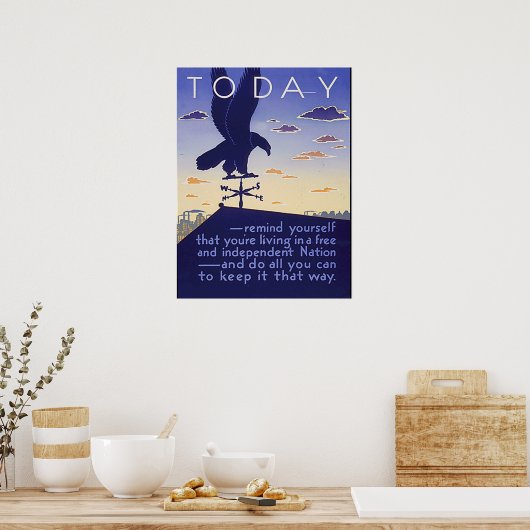 Freie und unabhängige Nation Poster (Küche)