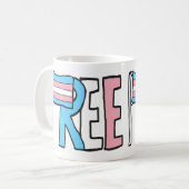 Freie Verkehrsrechte-Flagge Kaffeetasse (Vorderseite Links)