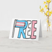 Freie Verkehrsrechte-Flagge Karte (Gelbe Blume)