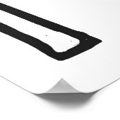 Freie Verkehrsrechte-Flagge Poster (Ecke)