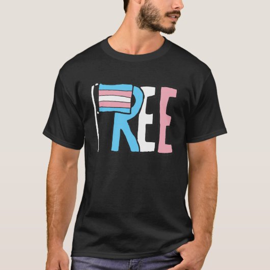 Freie Verkehrsrechte-Flagge T-Shirt (Vorderseite)