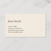 Freie Visitenkarte (Rückseite)