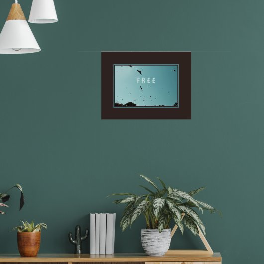 Freie Vögel am Himmel Poster (Wohnzimmer 1)