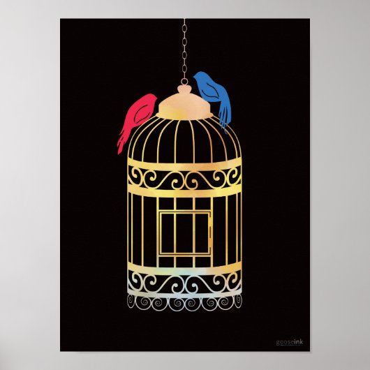 Freie Vögel Poster (Vorne)