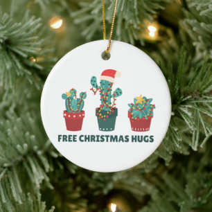 Freie Weihnachtshäuser Funny Cactus Pflanze Kerami Keramik Ornament