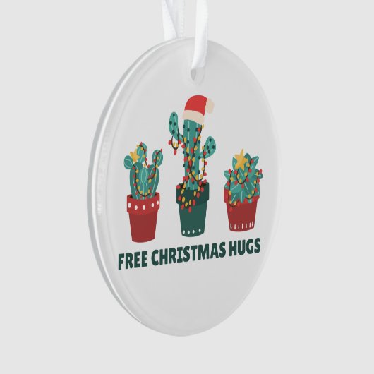 Freie Weihnachtshäuser Funny Cactus Pflanze Orname Ornament (Vorderseite)