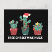 Freie Weihnachtshäuser Funny Cactus Pflanze Postca Postkarte (Vorderseite)