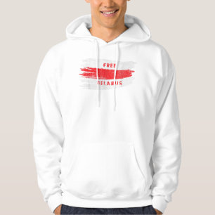 Freie Weißrussland Vintag Weißrot Alte Flagge Pago Hoodie