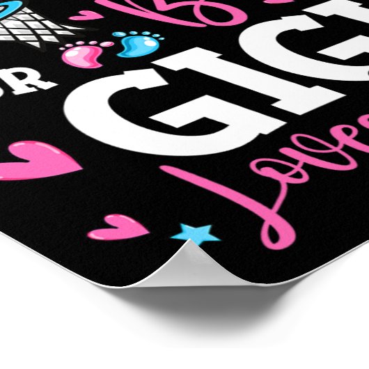 Freie Zeilen oder rosa Bows Gigi Lieben Sie Niedli Poster (Ecke)