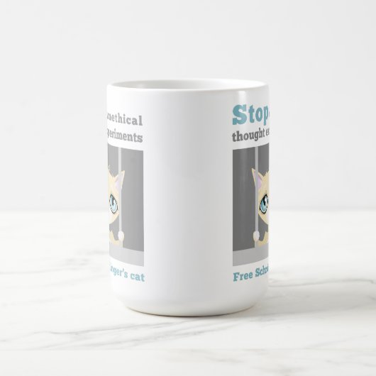 Freien Schrodingers Katze Kaffeetasse (Mittel)
