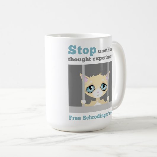 Freien Schrodingers Katze Kaffeetasse (VorderseiteRechts)