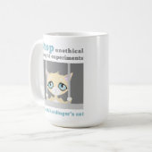 Freien Schrodingers Katze Kaffeetasse (Vorderseite Links)