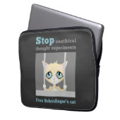 Freien Schrodingers Katze Laptopschutzhülle (Vorderseite Links)