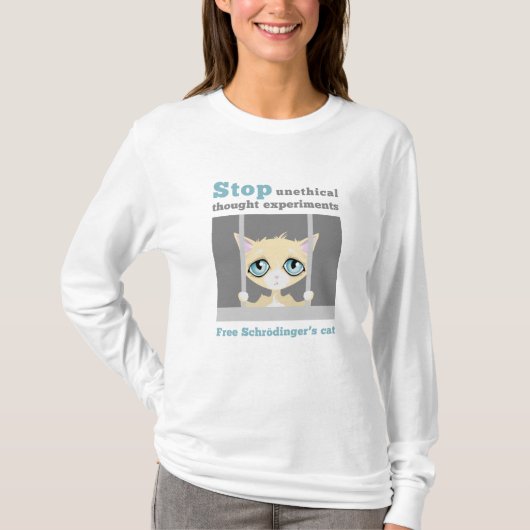 Freien Schrodingers Katze T-Shirt (Vorderseite)