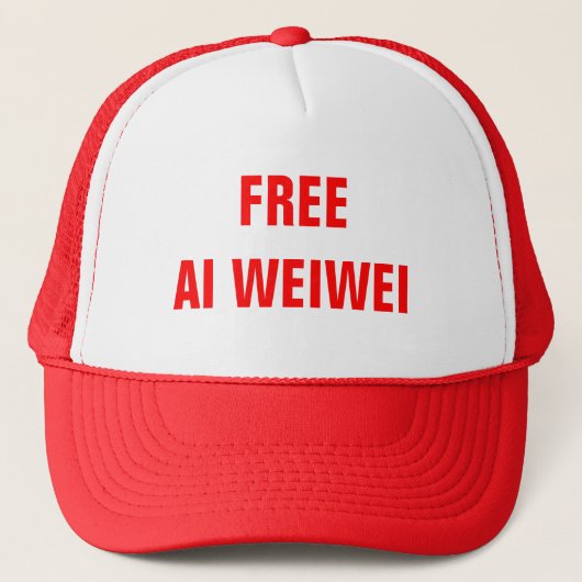 "Freier Ai Weiwei" bedeckt Hüte mit einer Kappe (Vorderseite)