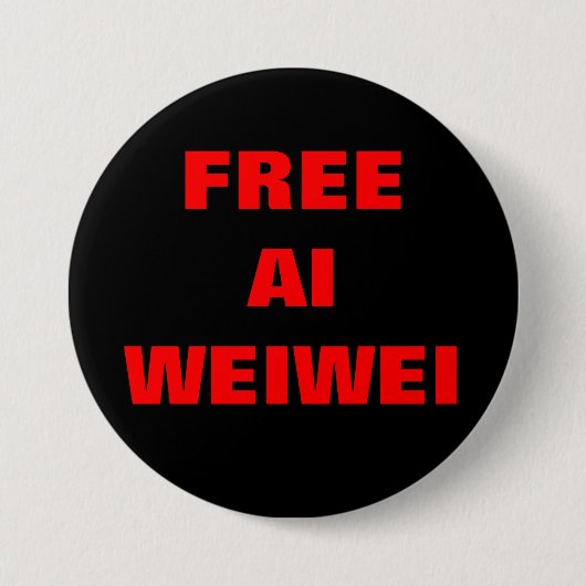 "Freier Ai Weiwei" knöpft Buttone Button (Vorderseite)