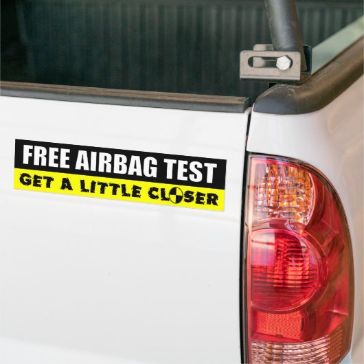 Freier Airbag-Test - erhalten Sie wenig naher Autoaufkleber (Auf Lkw)