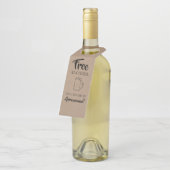 Freier Alkohol - Vorschlag zu den lustigen Trauzeu Flaschenanhänger (Angewinkelt)