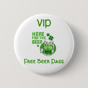 Freier Bier-Knopf VIP Button