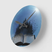 Freier Buchwald Runde Wanduhr (Winkel)