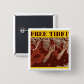 Freier buddhistische Mönch-Knopf Tibets Button (Vorne & Hinten)