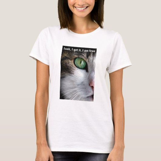 Freier Cat (light) T - Shirt (Vorderseite)