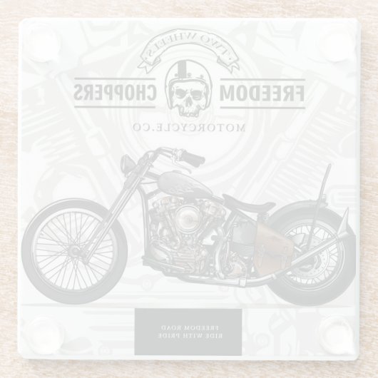 Freier Chopper Motorrad-Untersetzer | UNTERSETZER (Rückseite)