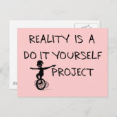 Freier Denker Postkarte (Vorne/Hinten)