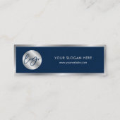 Freier Drink-Gutschein für das Blue & Silver Logo Mini Visitenkarte (Rückseite)