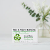 Freier E-Abfall Abbau Visitenkarte (Stehend Vorderseite)