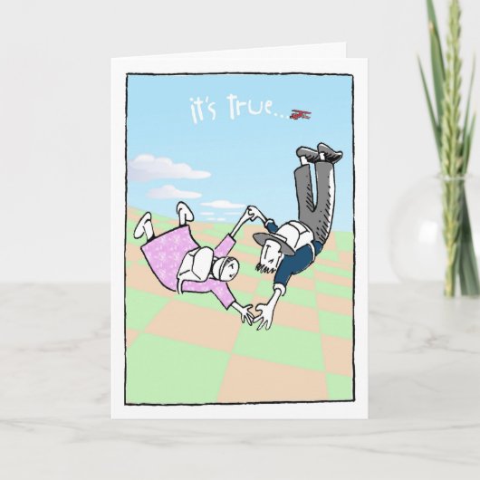 Freier Fall Karte (Vorderseite)